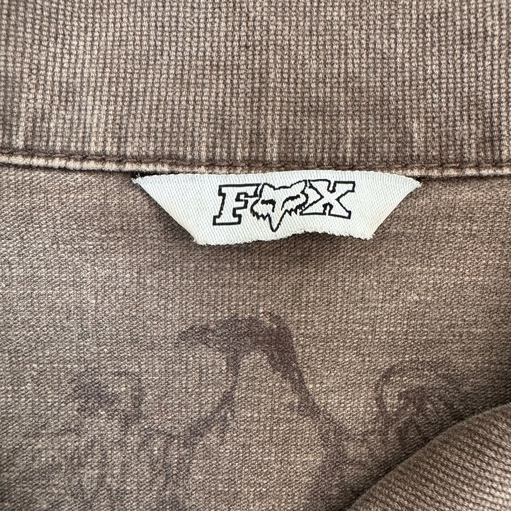 Fox Classic Racing Jean Jacket crop Frosty Taupe Medium two way zip - Picture 14 of 16